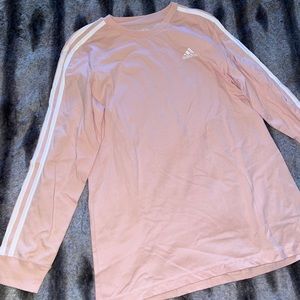 Adidas Pink Big Kids Long Sleeve